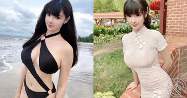 大马女神“香儿”窈窕体态好迷人，根本“巨乳芭比娃娃”！