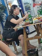 烧烤店偶遇旗袍美少妇2