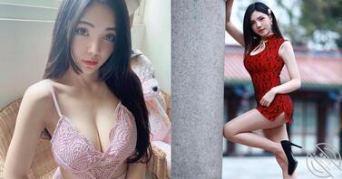 大眼萌妹「雪白美乳」好凶猛！超短旗袍秀「蜜桃＋长腿」，网友：好辣！