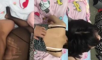 18岁豹纹黑丝女友